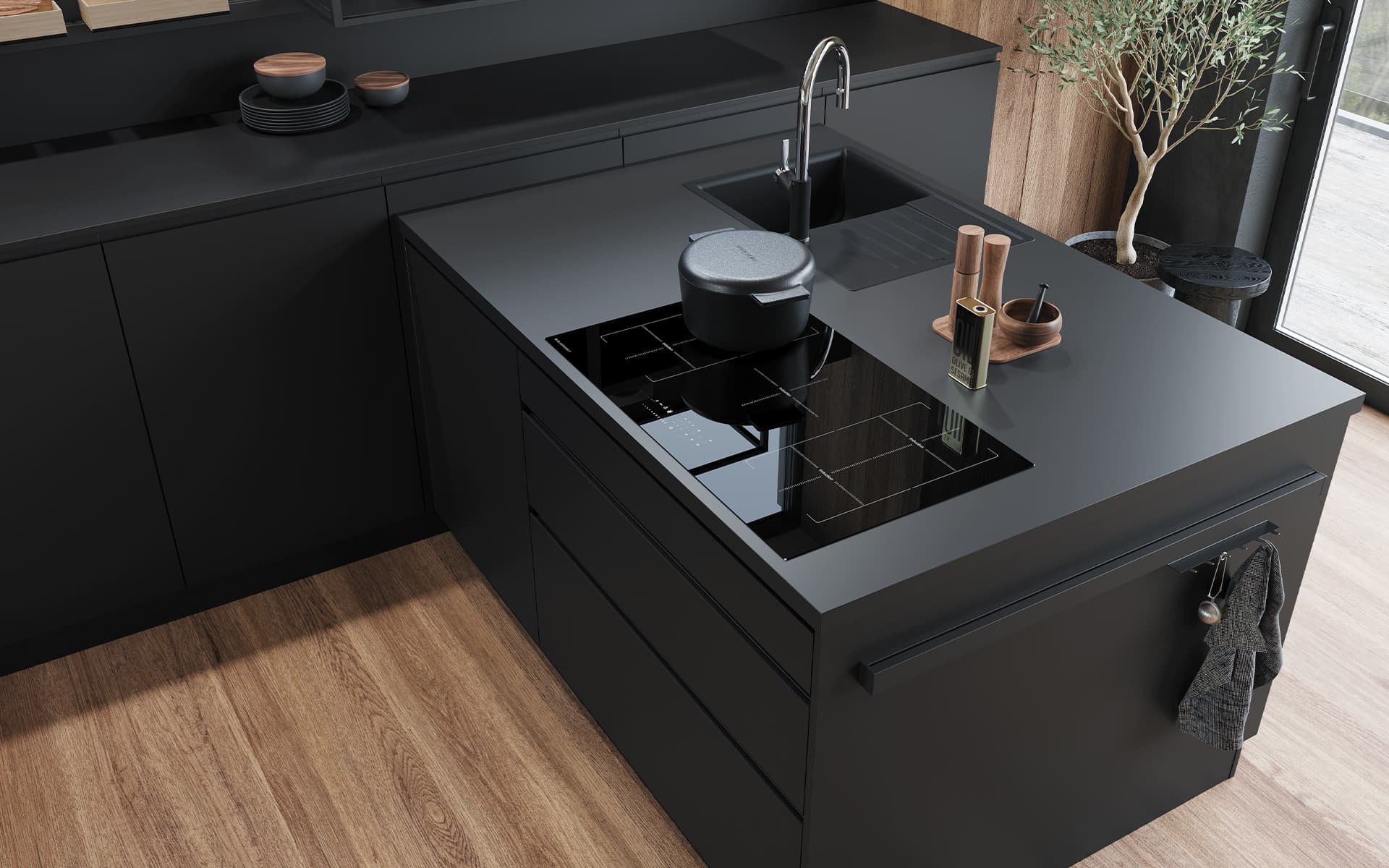 Comet GL Spachtelbeton schwarz - puristisch & kreativ